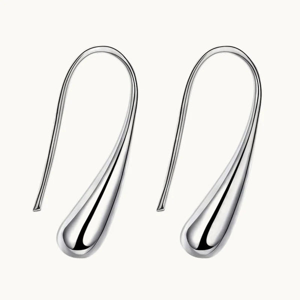 Boucle d'oreille pendante goutte - Femme - Argent 925