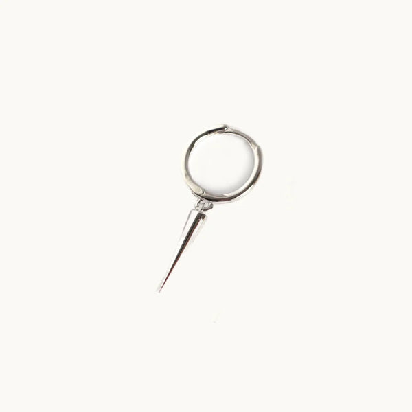 Boucle d'oreille anneau pointe - Femme - Argent 925