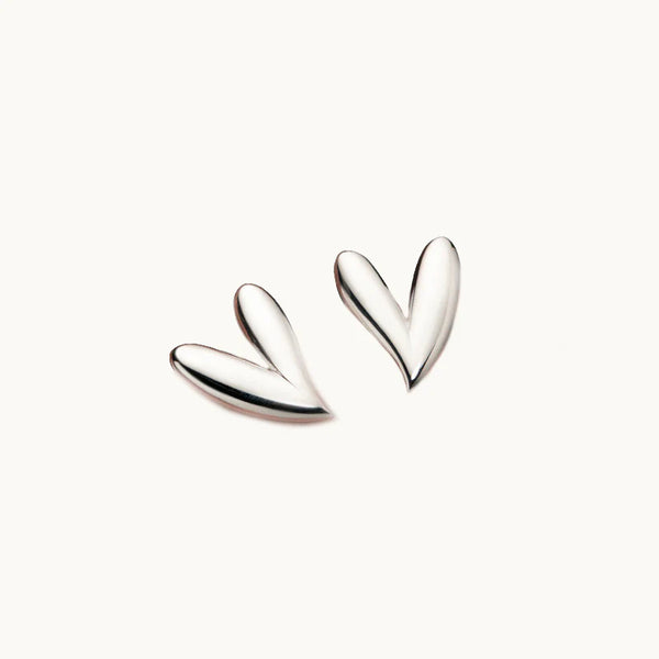 Boucle d'oreille grand coeur - Femme - Argent 925