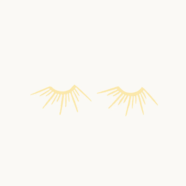 Boucle d'oreille demi soleil - Femme - Acier inoxydable